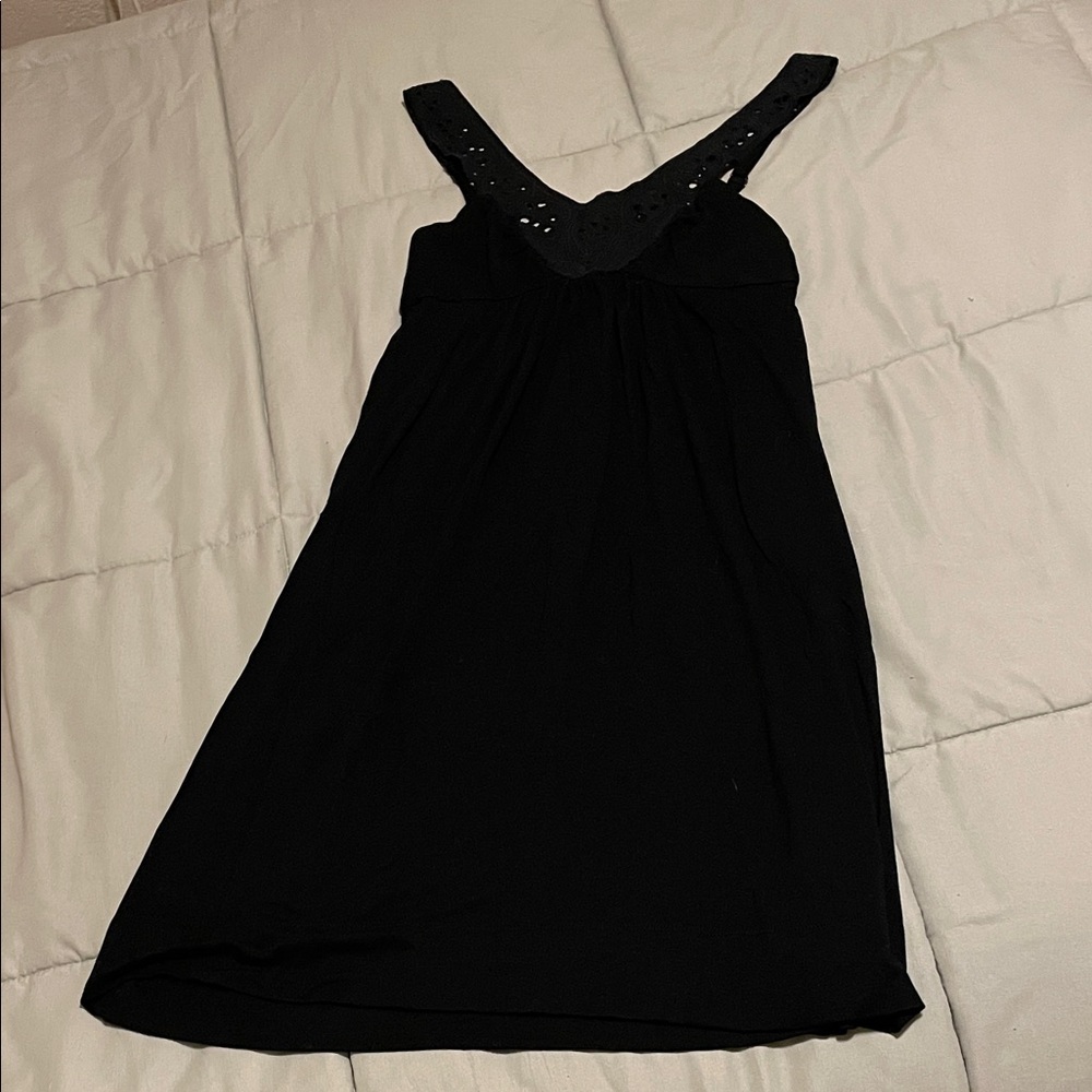 BCBG Maxazria Y2K Black Slip Dress